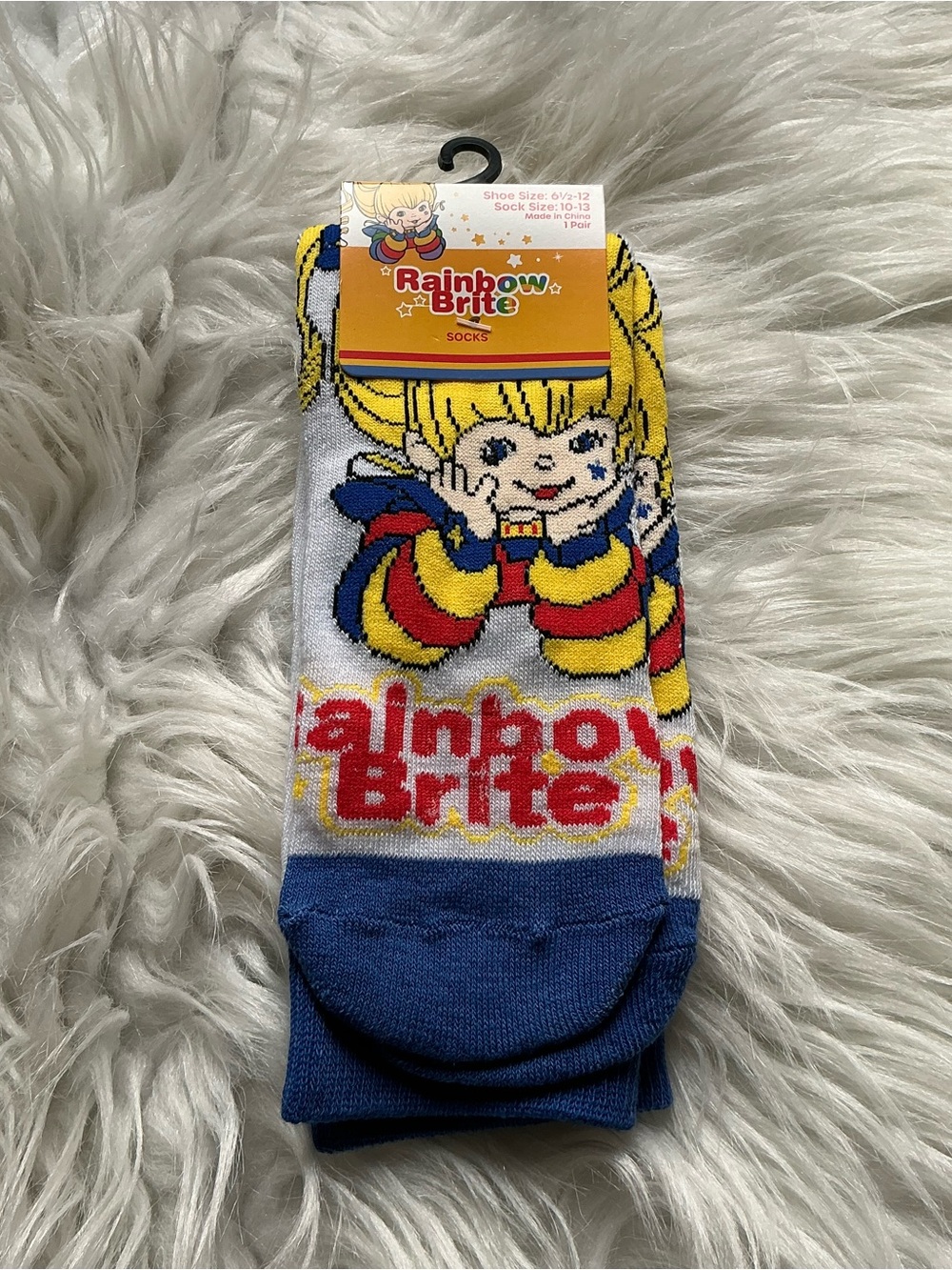 NWT Rainbow Brite Socks Kids Women’s Shoe Size 6.5-12